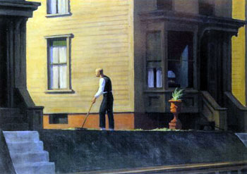 Pennsylvania Coal Town, oil on canvas, by Edward Hopper, 28 x 40''